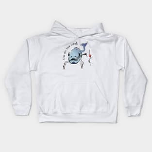 fish with hook Kids Hoodie